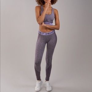 Gymshark Flex Leggings in Marl/Pastel Lilac